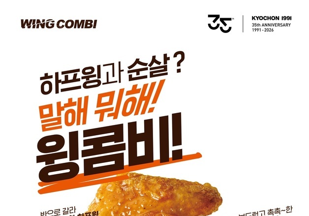 교촌치킨, '허니윙콤비·허니옥수수 윙 4종' 출시…허니 라인업 확대