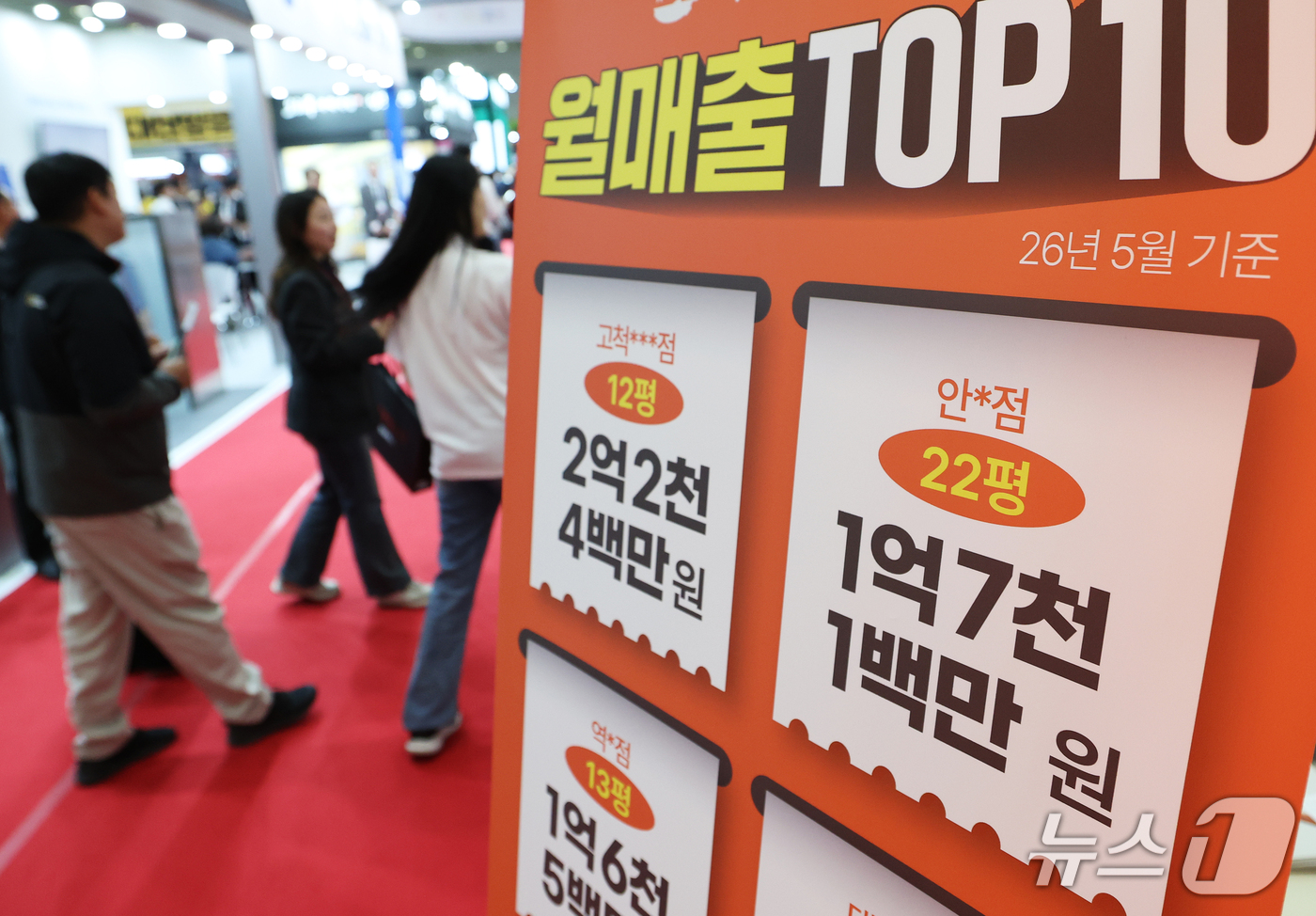 (서울=뉴스1) 오대일 기자 = 22일 서울 강남구 코엑스에서 막을 올린 2026 하반기 IFS 프랜차이즈 창업·산업 박람회에서 방문객들이 전시 부스를 둘러보고 있다. 2026.1 …