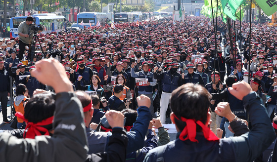 건설노조, 10.22 원청단협 쟁취 총력상경투쟁