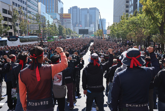 건설노조, 10.22 원청단협 쟁취 총력상경투쟁