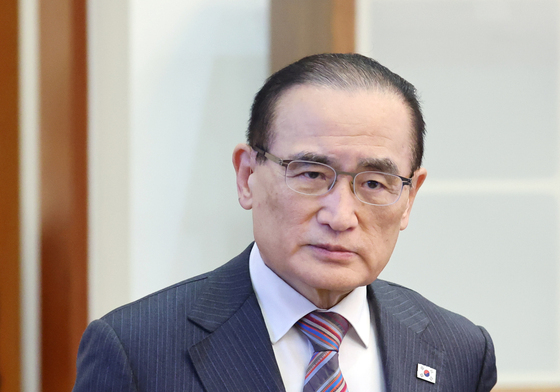 수석보좌관회의 참석하는 위성락 안보실장