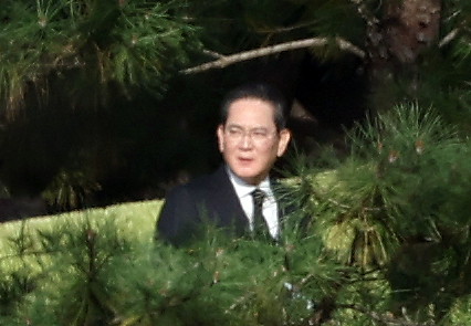 수원 선영 도착한 이재용 삼성전자 회장