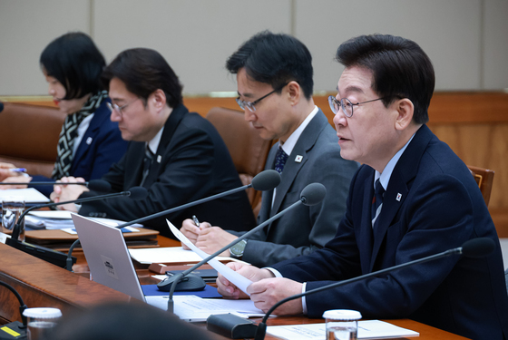 초안전사회 범정부 대응 회의 발언하는 이재명 대통령