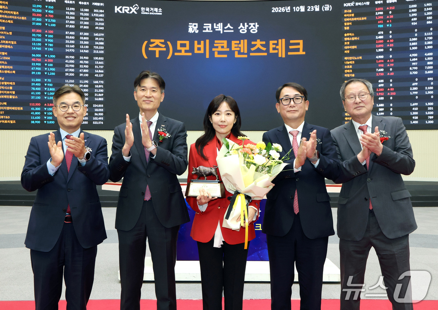 모비콘텐츠테크 코넥스시장 상장기념식 - 뉴스 썸네일 이미지