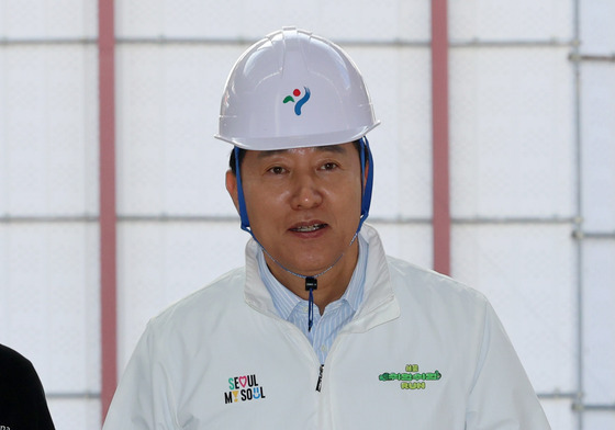 서울아레나 공사현장 점검 나선 오세훈 시장