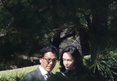 이건희 선대회장 추도식 참석한 이서현·김재열