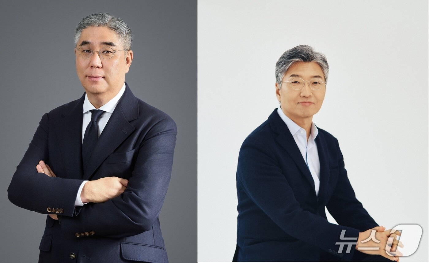본문 이미지 - 김덕주 ㈜신세계인터내셔날 패션Division 대표이사 겸 ㈜신세계톰보이 대표이사(왼쪽)와허민호 ㈜신세계까사 대표이사 겸 신세계인터내셔날 코스메틱Division 대표이사(오른쪽).(신세계그룹 제공)