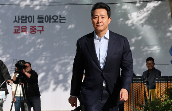 무죄 선고 받고 시청으로 돌아온 오세훈 서울시장