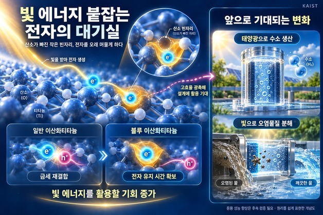 빛 에너지 붙잡는 '전자의 대기실' 규명…고효율 광촉매 설계 실마리