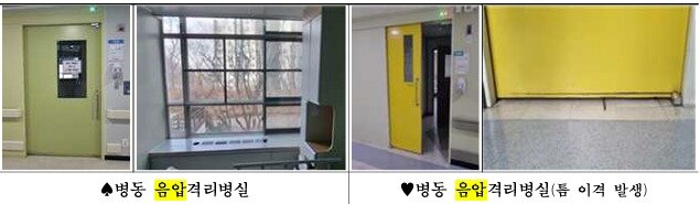 본문 이미지 - 서북병원 음압격리실 현황. (서울시 제공)