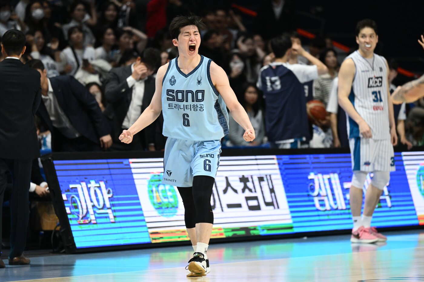 본문 이미지 - 포효하는 고양 소노의 이정현. (KBL 제공. DB 및 재배포 금지)