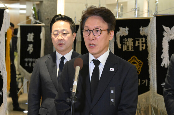 조문 마친 김민석 대표