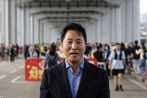 보행전용교 전환 앞둔 잠수교 찾은 오세훈 시장