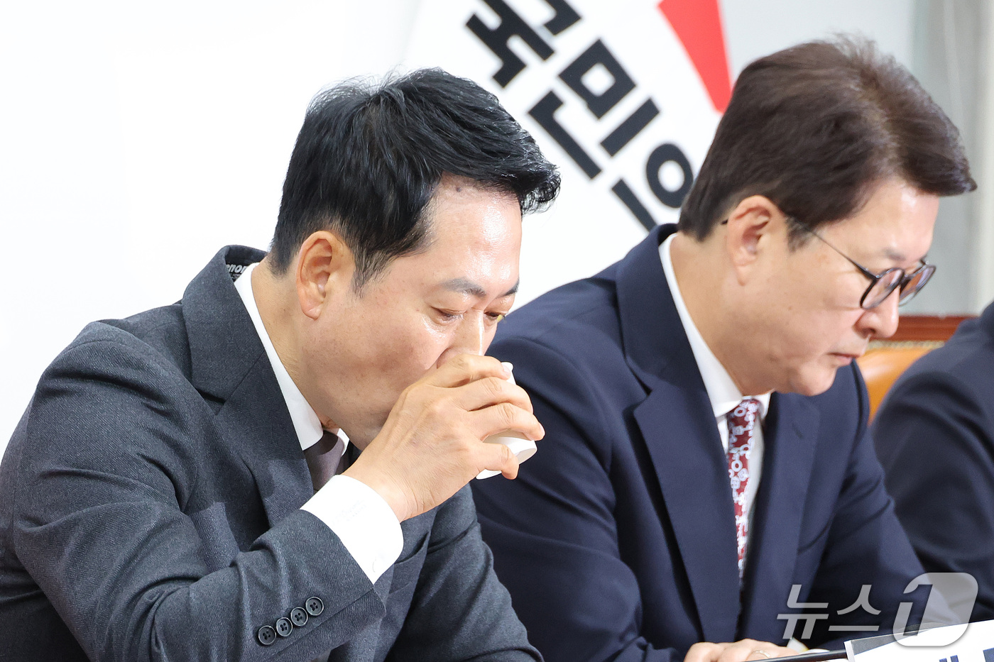 (서울=뉴스1) 신웅수 기자 = 장동혁 국민의힘 대표가 26일 서울 여의도 국회에서 열린 최고위원회의에서 발언하고 있다. 2026.10.26/뉴스1