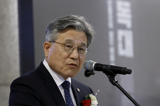 환영사 하는 허민 국가유산청장