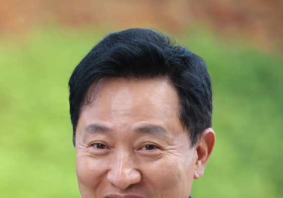 밝은 표정의 오세훈 시장