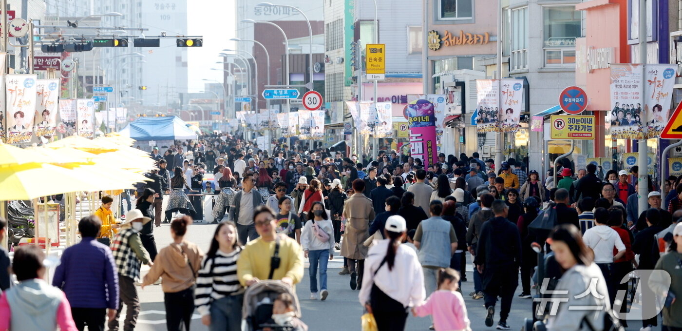 본문 이미지 - 지난 2024년 충남 태안군 태안읍 중앙로 일원에서 열린 태안거리축제 모습(태안군 제공. 재판매 및 DB 금지)