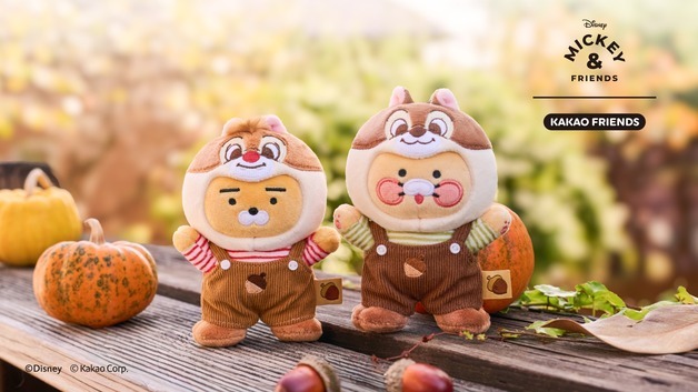 카카오프렌즈, 디즈니와 협업…'칩 앤 데일' 굿즈 12종 출시
