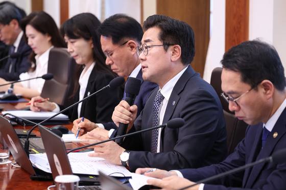 발언하는 박찬대 시도지사협의회장