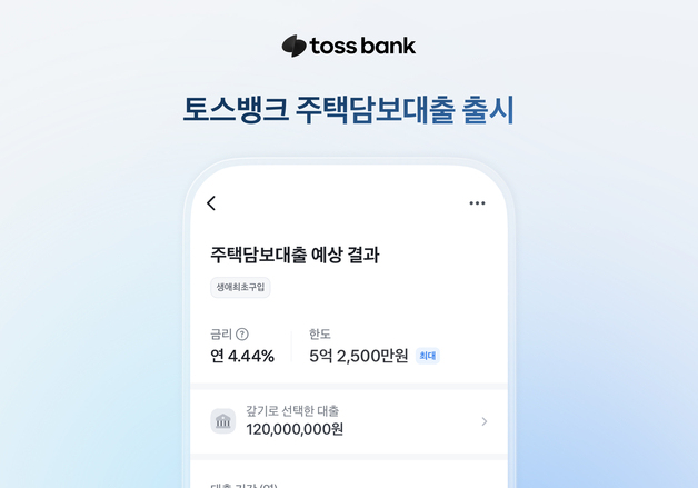 토스뱅크, 주택담보대출 출시…"아파트에 연립, 다세대도 포함"