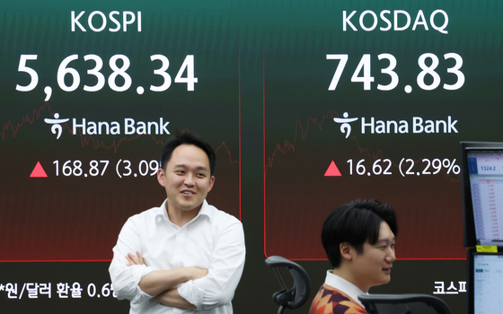 '앤트로픽IPO' 훈풍에 삼전닉스 급등…코스피 3% 상승[시황종합]