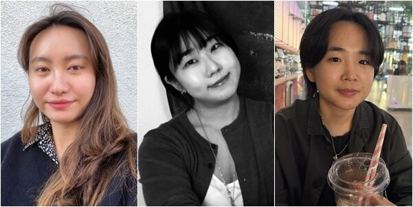 본문 이미지 - 왼쪽부터 '멀리 뛰기' 감독 정수진, '사월초파일' 감독 김소현, '저주 선인장' 감독 오소진