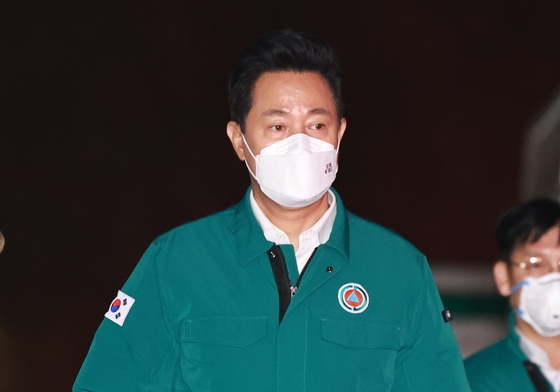 오세훈 시장, 구룡마을 화재 현장 찾아