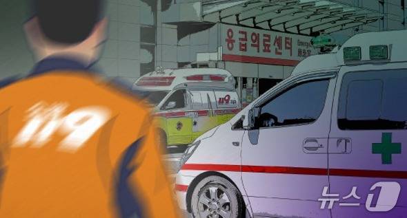 세종 도로 공사장서 롤러차량 3m 아래 논 추락…60대 운전자 숨져