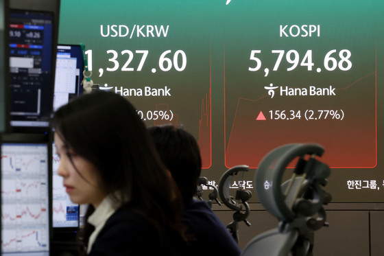 코스피 이틀 연속 매수 사이드카…삼전 6%·SK하닉 5% 급등(상보)