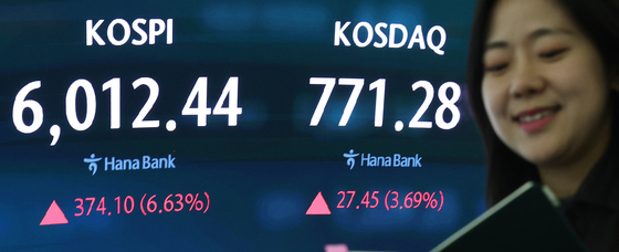 코스피, 반도체 훈풍에 6000선 탈환