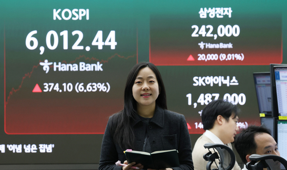 코스피, 단숨에 6000선 회복