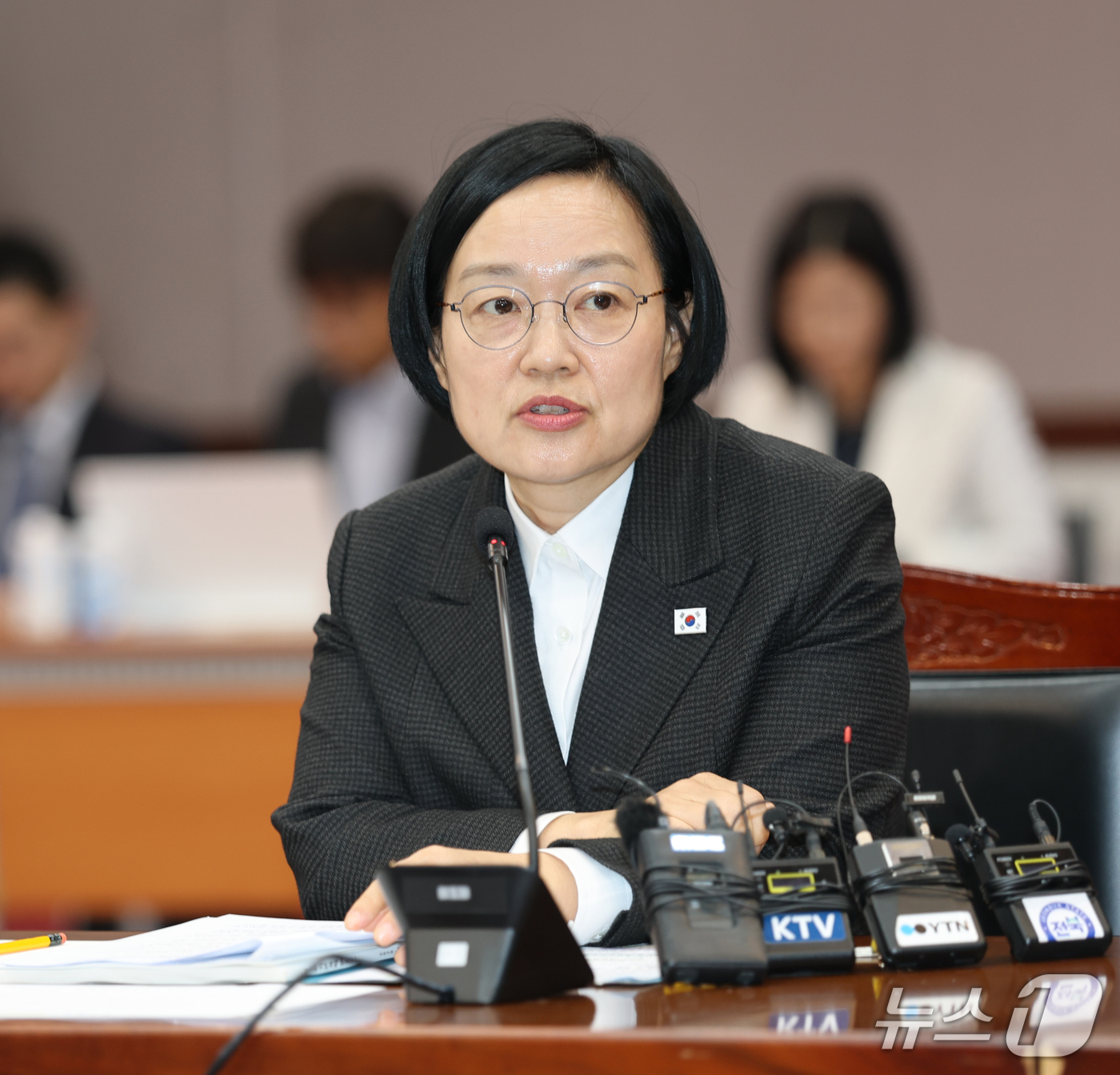 (김제=뉴스1) 전북사진기자단 = 한성숙 국무총리가 28일 전북 김제시 새만금33센터에서 열린 제35차 새만금위원회의에 참석해 모두발언을 하고 있다.  2026.10.28/뉴스1