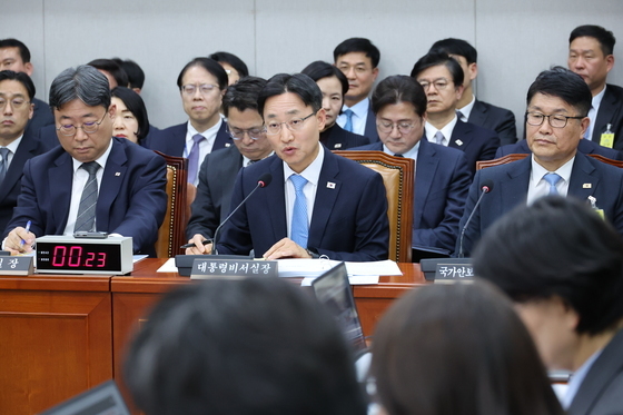 [국감] 답변하는 임광현 비서실장