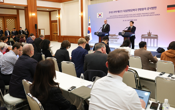 한·독일 정상, 공동언론발표