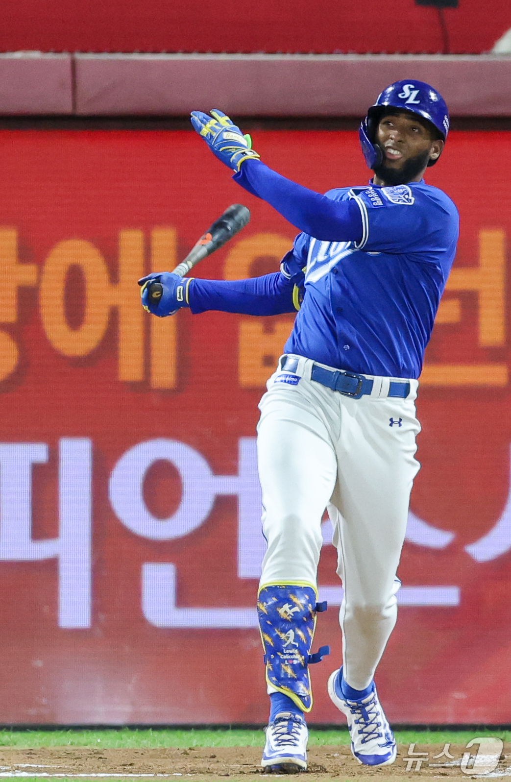 (전남광주=뉴스1) 안은나 기자 = 29일 전남광주 북구 광주기아챔피언스필드에서 열린 프로야구 2026 신한 SOL KBO 포스트시즌 플레이오프 3차전 삼성 라이온즈와 KIA 타이 …