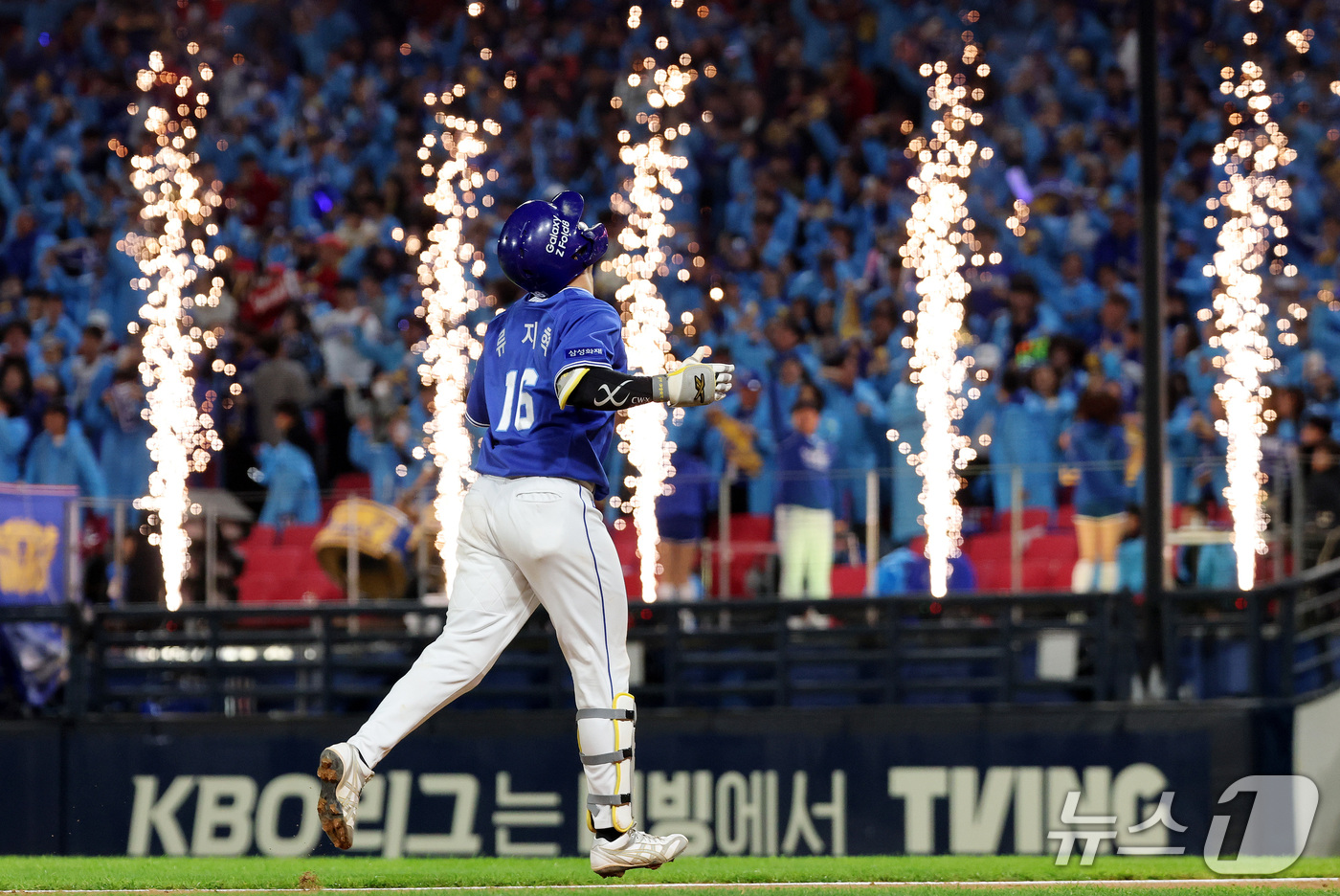 (전남광주=뉴스1) 박지혜 기자 = 29일 오후 광주 기아챔피언스필드에서 열린 프로야구 2026 신한 SOL KBO 포스트시즌 플레이오프 3차전 삼성 라이온즈와 KIA 타이거즈의 …