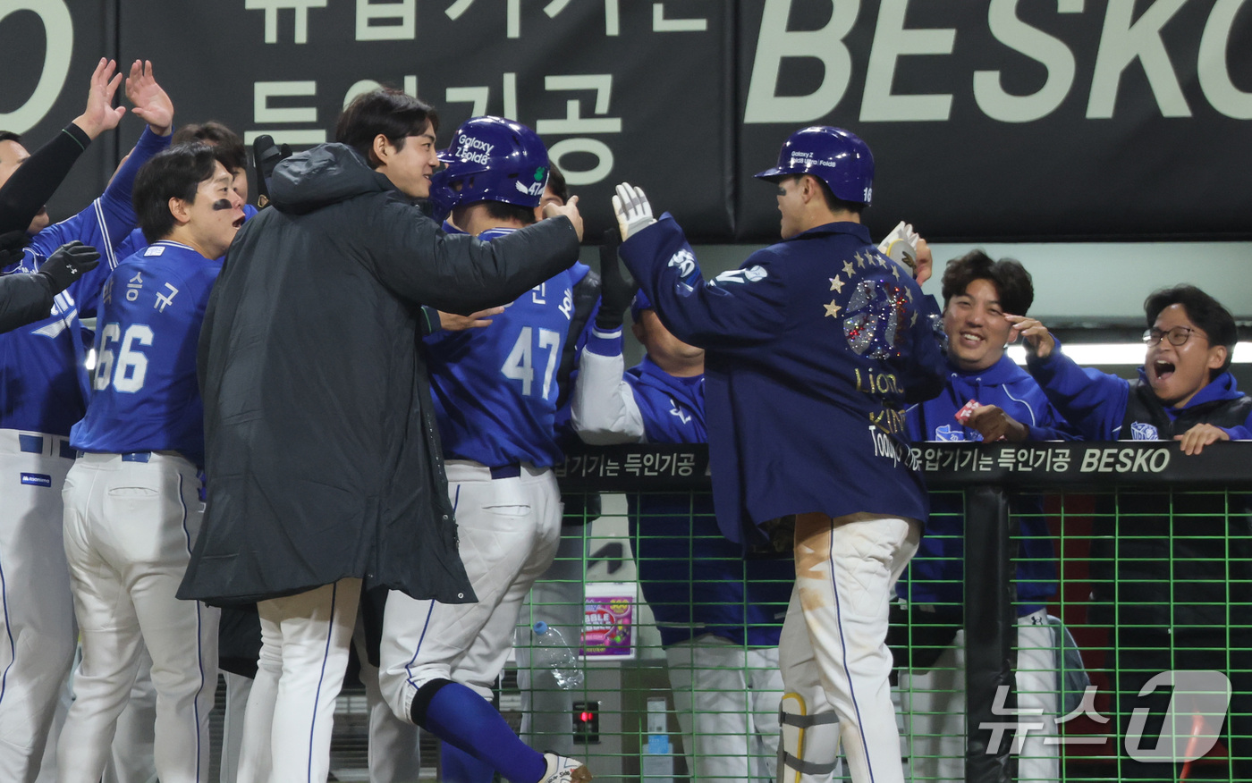 (전남광주=뉴스1) 박지혜 기자 = 29일 오후 광주 기아챔피언스필드에서 열린 프로야구 2026 신한 SOL KBO 포스트시즌 플레이오프 3차전 삼성 라이온즈와 KIA 타이거즈의 …