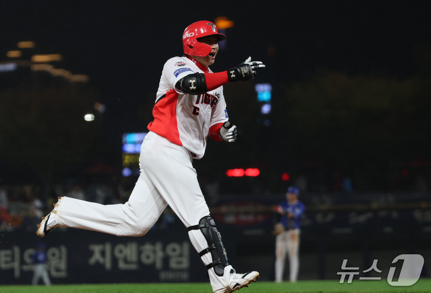 (전남광주=뉴스1) 박지혜 기자 = 29일 오후 전남광주 기아챔피언스필드에서 열린 프로야구 2026 신한 SOL KBO 포스트시즌 플레이오프 3차전 삼성 라이온즈와 KIA 타이거즈 …