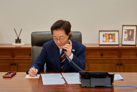 이재명 대통령, 모하메드 사우디 왕세자와 통화