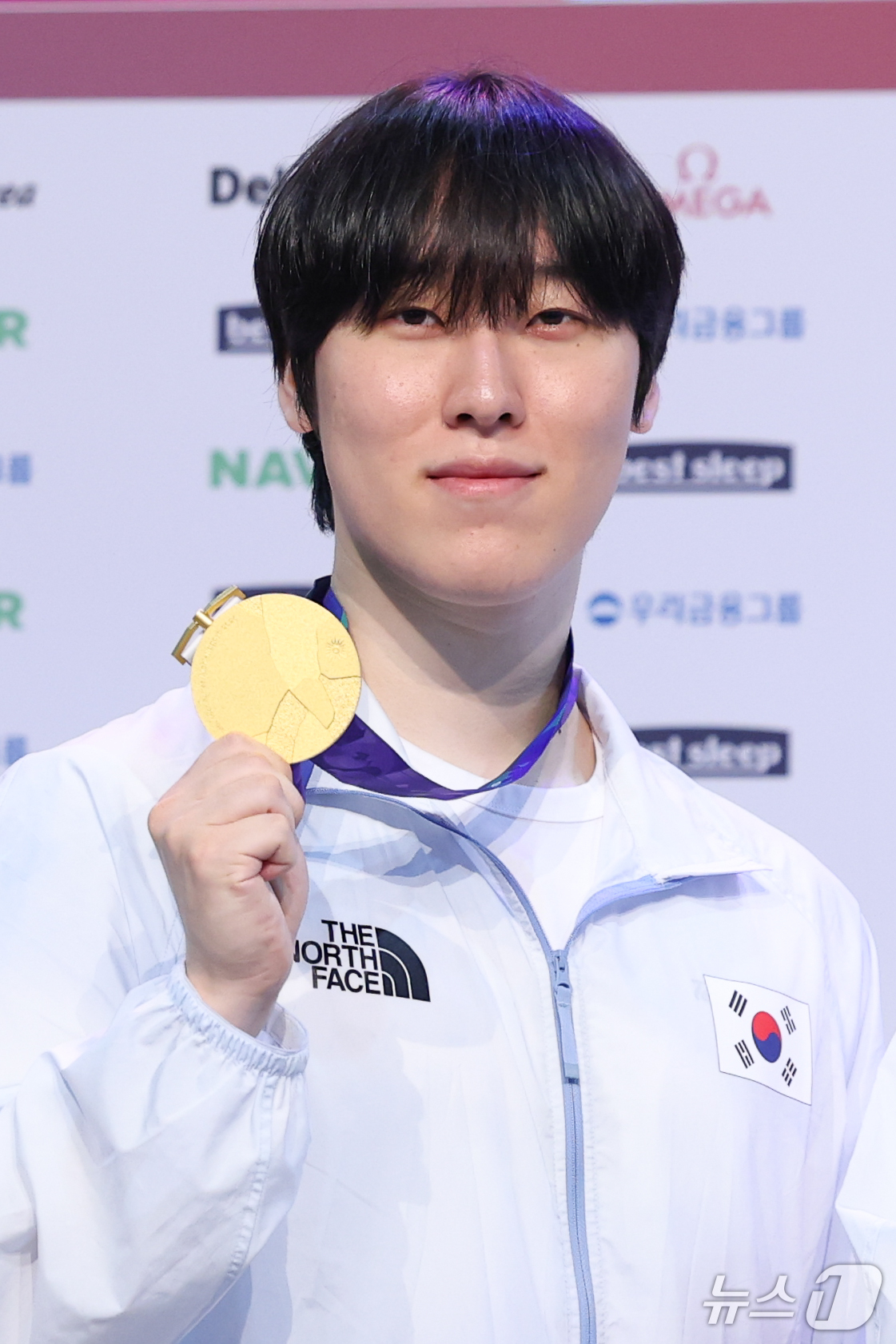(나고야=뉴스1) 안은나 기자 = e스포츠 롤(리그오브레전드, LoL) 국가대표 '제카' 김건우가 3일 일본 라이브스 나고야에서 열린 2026 아이치·나고야 아시안게임 금메달리스트 …