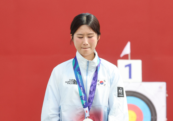 리커브 개인 銀 오예진 '아쉬움 가득'