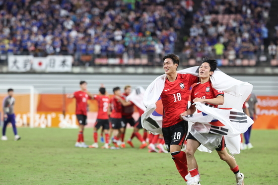 남자 축구, 일본 꺽고 AG 4연패 달성