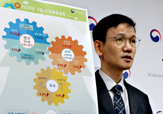 국가데이터처,  9월 산업활동동향 발표