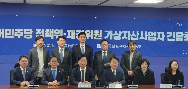 민주당 "가상자산 과세 결론까지 고시 미뤄야…당 입장 조속히 정리"