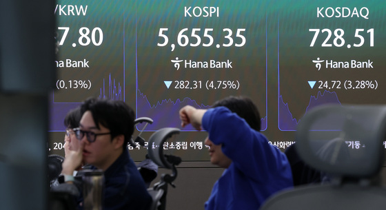 코스피, 미국 AI기술주 급락 여파에 매도 사이드카 발동