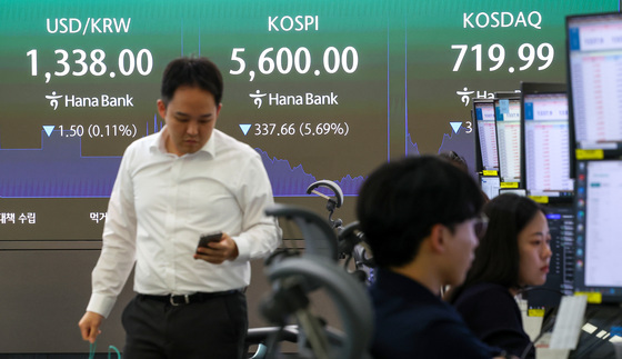 코스피, 5600선도 위태