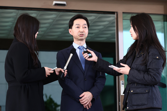 이정현 공소청장 직무대행 예방 마친 김지용 중수청장