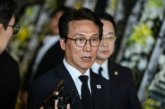 고 최불암 빈소 조문 마친 김민석 당대표
