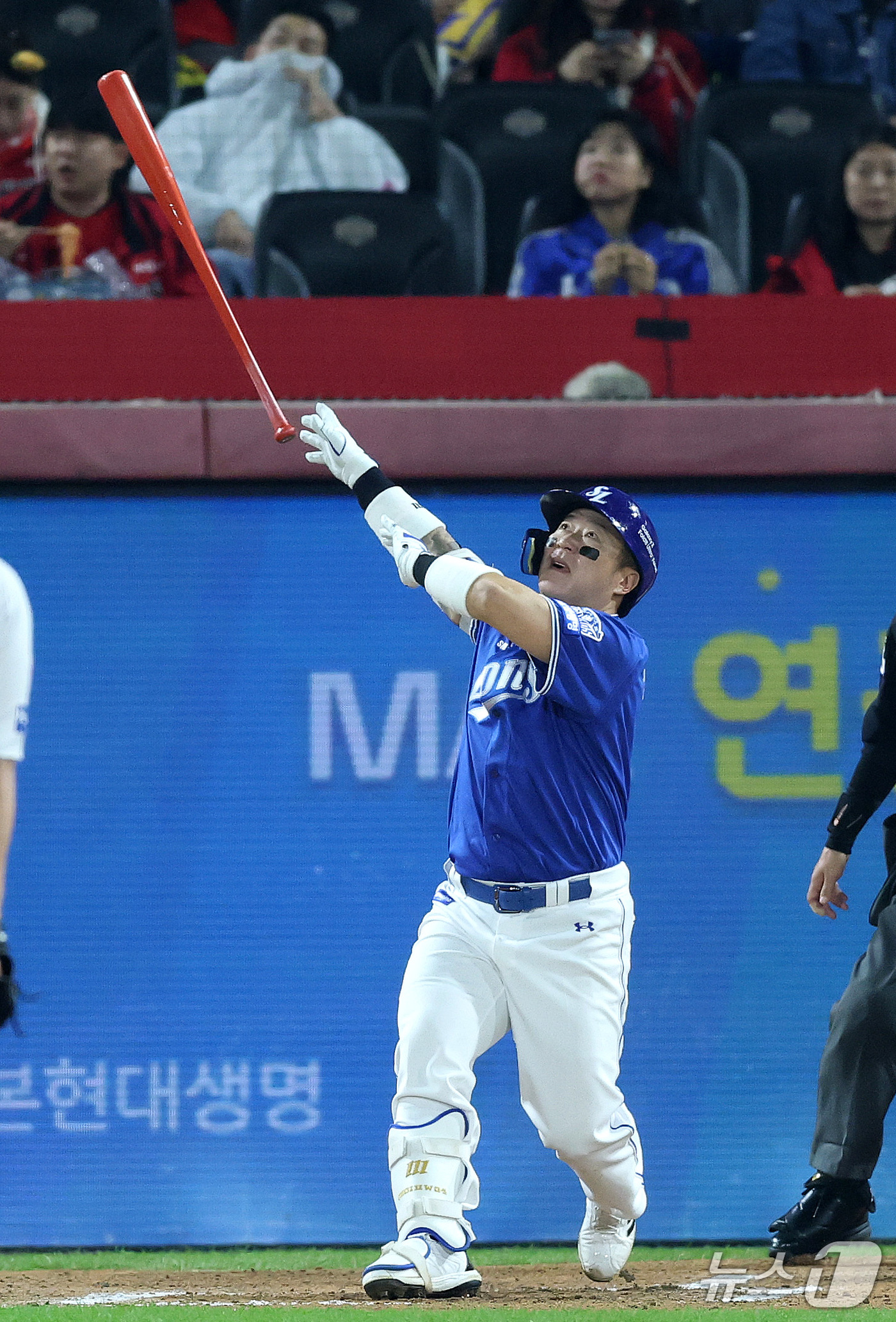 (광주전남=뉴스1) 박지혜 기자 = 30일 오후 전남광주 기아챔피언스필드에서 열린 프로야구 2026 신한 SOL KBO 포스트시즌 플레이오프 4차전 삼성 라이온즈와 KIA 타이거즈 …