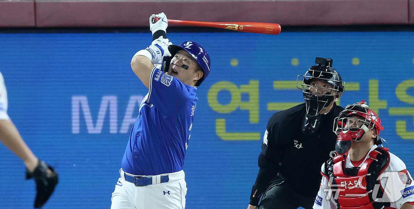 (광주전남=뉴스1) 박지혜 기자 = 30일 오후 전남광주 기아챔피언스필드에서 열린 프로야구 2026 신한 SOL KBO 포스트시즌 플레이오프 4차전 삼성 라이온즈와 KIA 타이거즈 …